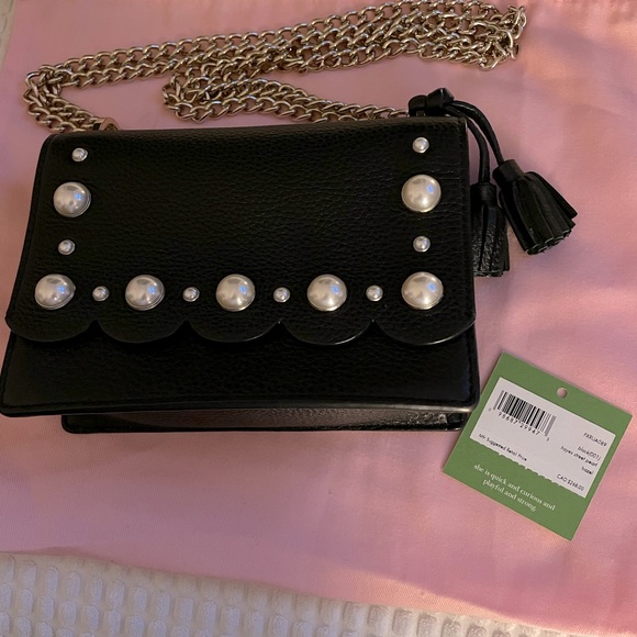 BNWT Kate Spade Black Pearl Crossbody - Picture 11 of 12